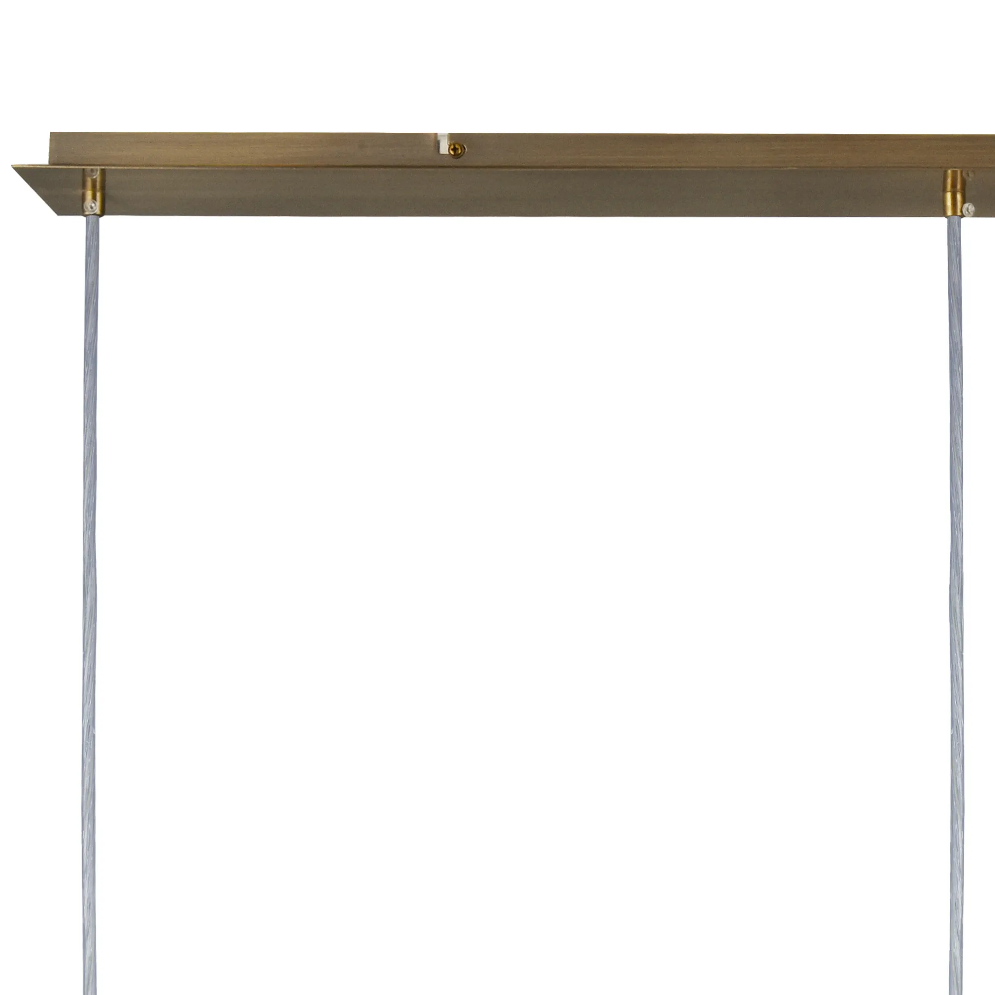 Baymont 12cm Shade 3 Light Pendant Antique Brass, White DK0775  Deco Baymont AB WH